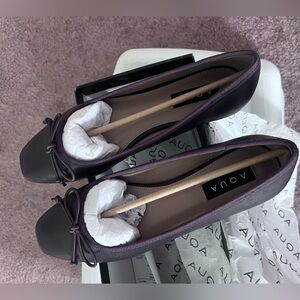 Brand new, never worn brown Aqua ballet flats (Bloomingdale’s)